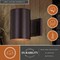 Vaxcel Chiasso Aluminum 1 Light Bronze Contemporary Outdoor Tube Wall Light T0655 - alternate 3